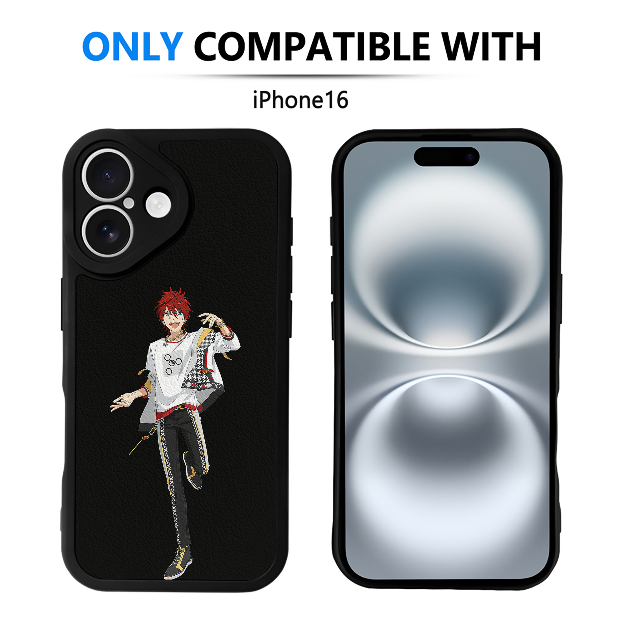（画像用） あんさんぶるスターズ! Ensemble Stars 【iPhone 16シリーズ対応】シリコンスマホケース（レザー調） 材質：シリコン